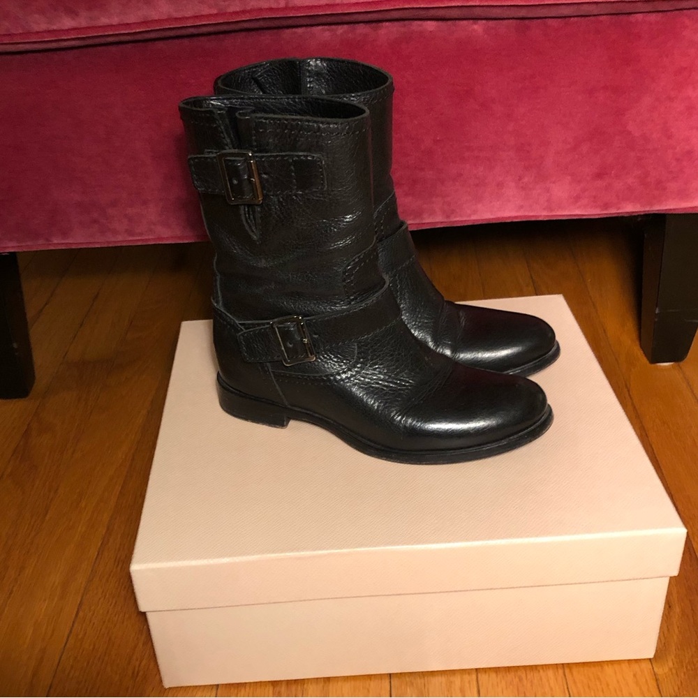 Prada Cervo Shine Boots Used Size 36